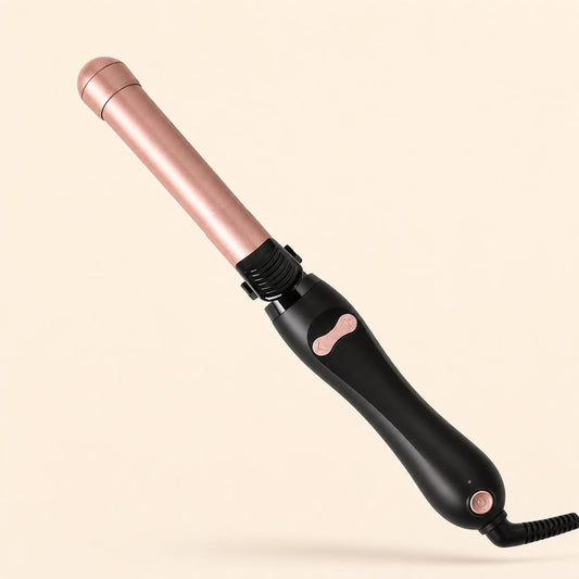 Rizador automático Ondalux en oro rosa y negro